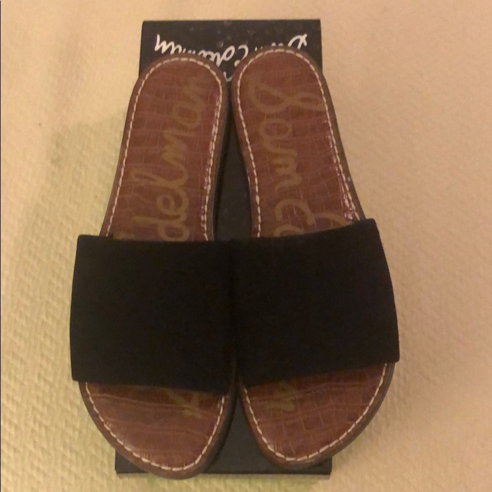 Sam Edelman Gio Black Suede Mule Sandals